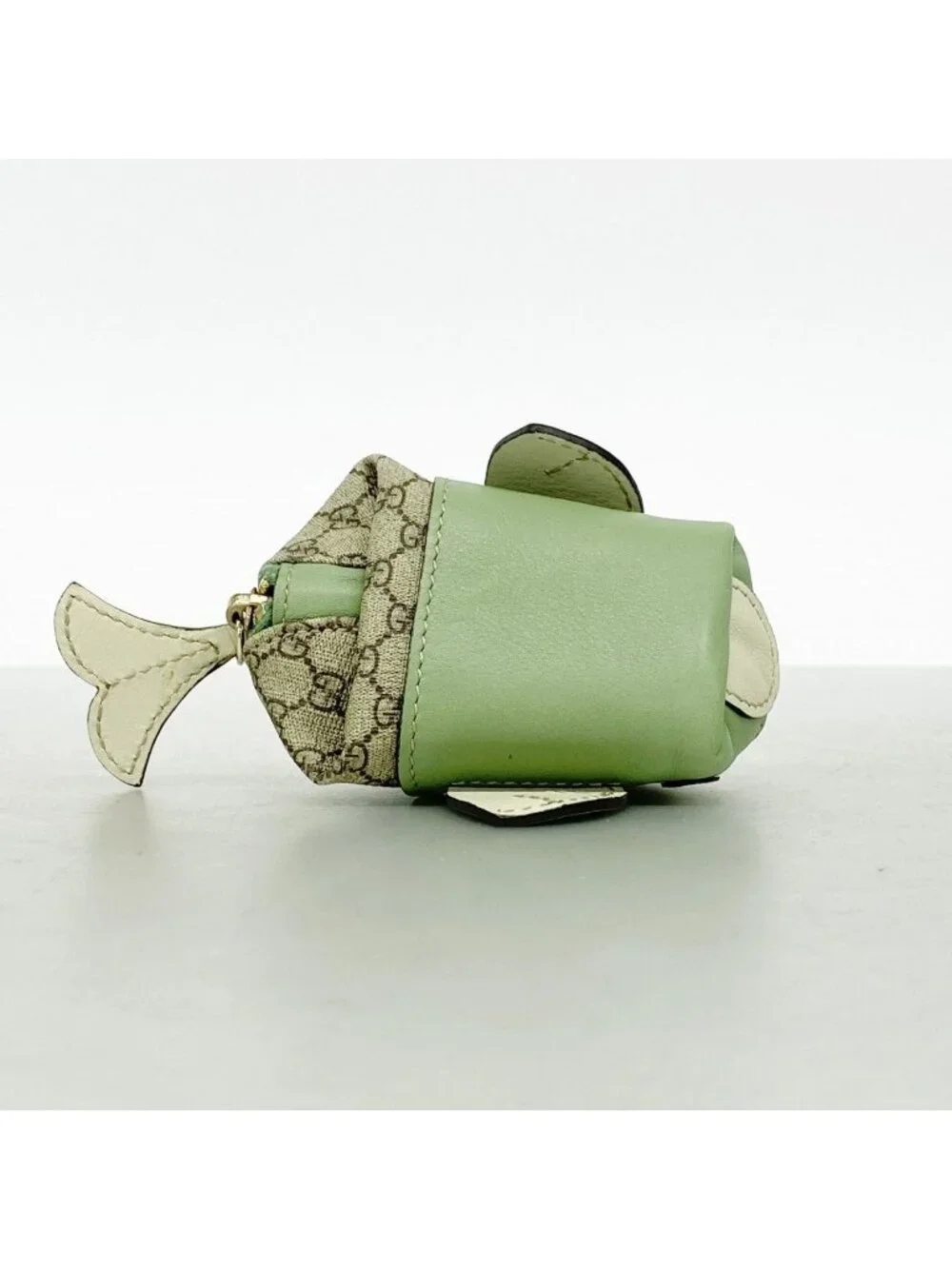 Gucci Coin Case GG Supreme Whale Brown Green Gold - Picture 3 of 10
